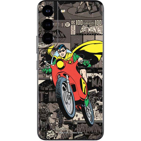 DC Comics Robin Vintage Action pose pattern Galaxy S22 Skin